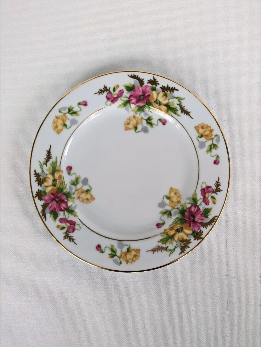 Rare Vintage Floral Porcelain Side Plate 